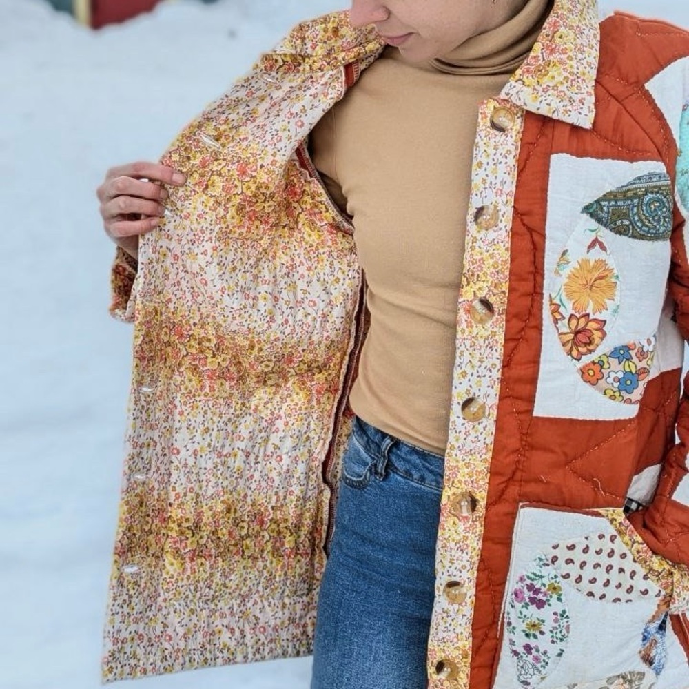 Handmade quilt coat - Picture 8 of 8
